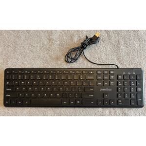 Perixx PERIBOARD-210 Wired FullSize USB Quiet Keyboard for Desktop Laptop Tablet